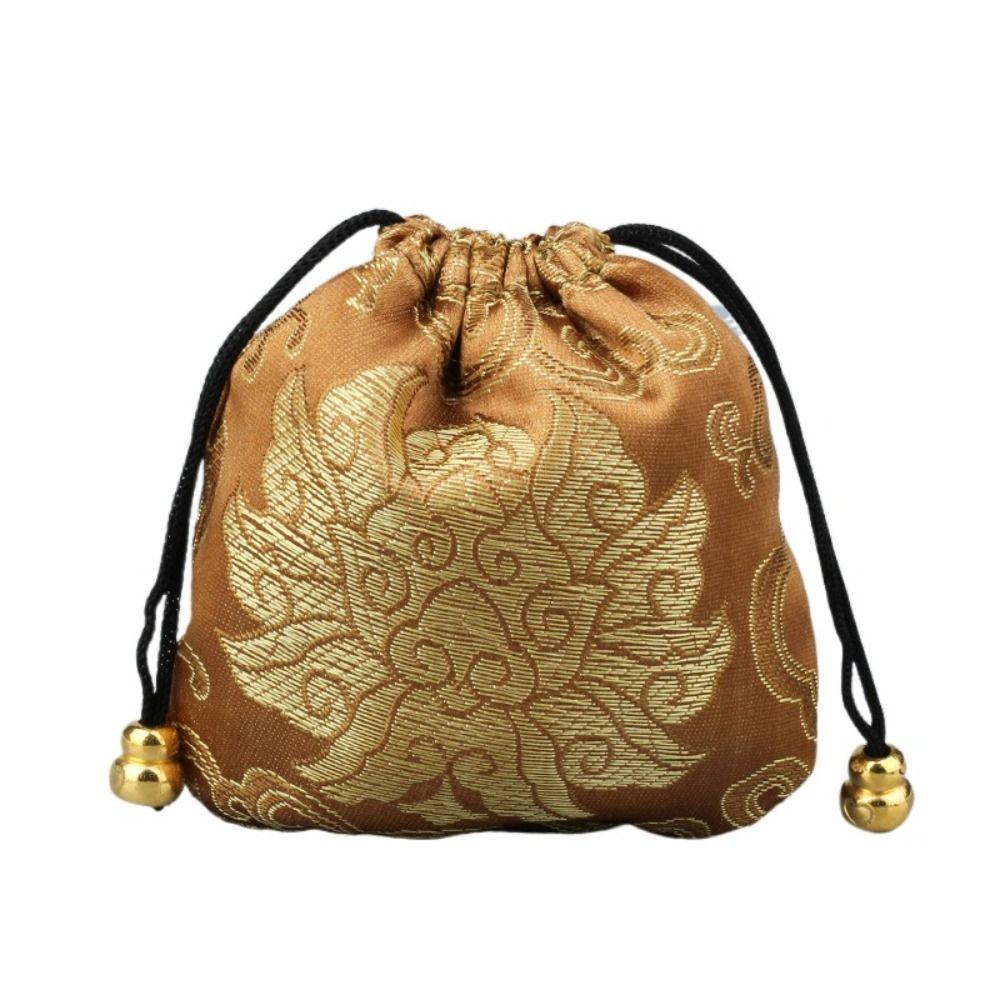 Вышивка на кулиске Женский мешочек для украшений в китайском стиле Мешочек для хранения Футляр для украшений Органайзер для украшений