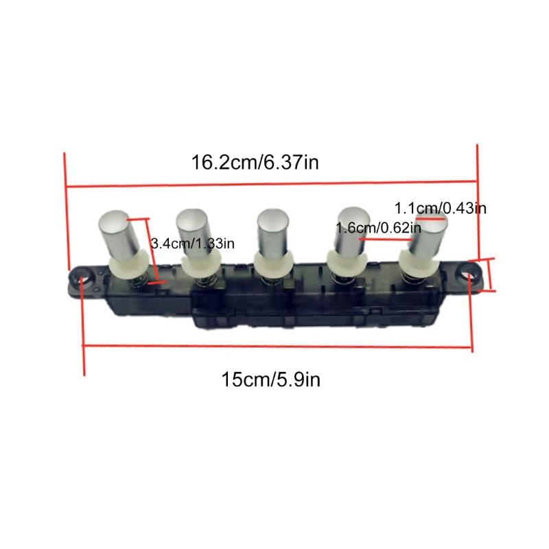 Convenient Piano Type Pushbutton Switch User Friendly Pushbutton Switch Metal Key Switch Perfect for Kitchen Appliances