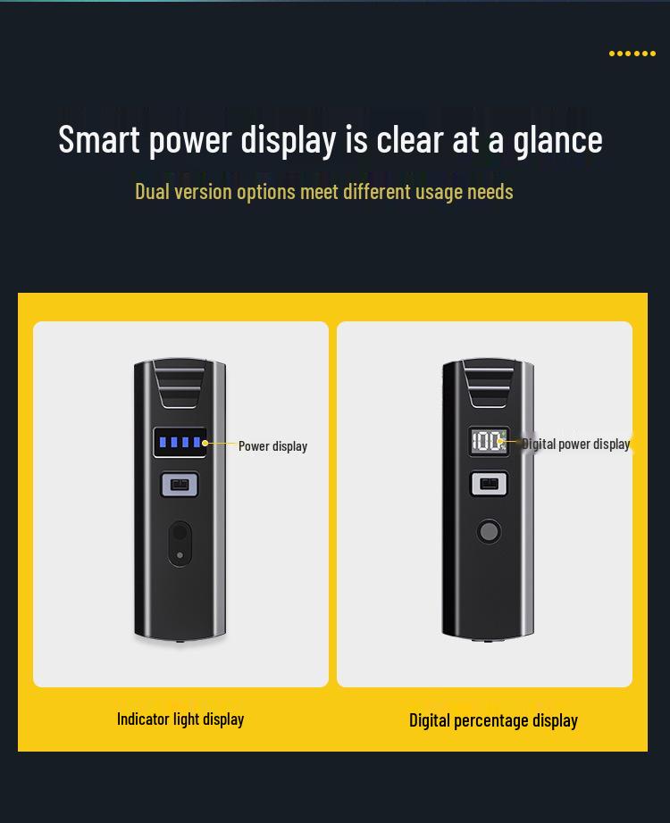 High Brightness Bicycle Light with TYPE-C Charging & Digital Display for Night Riding