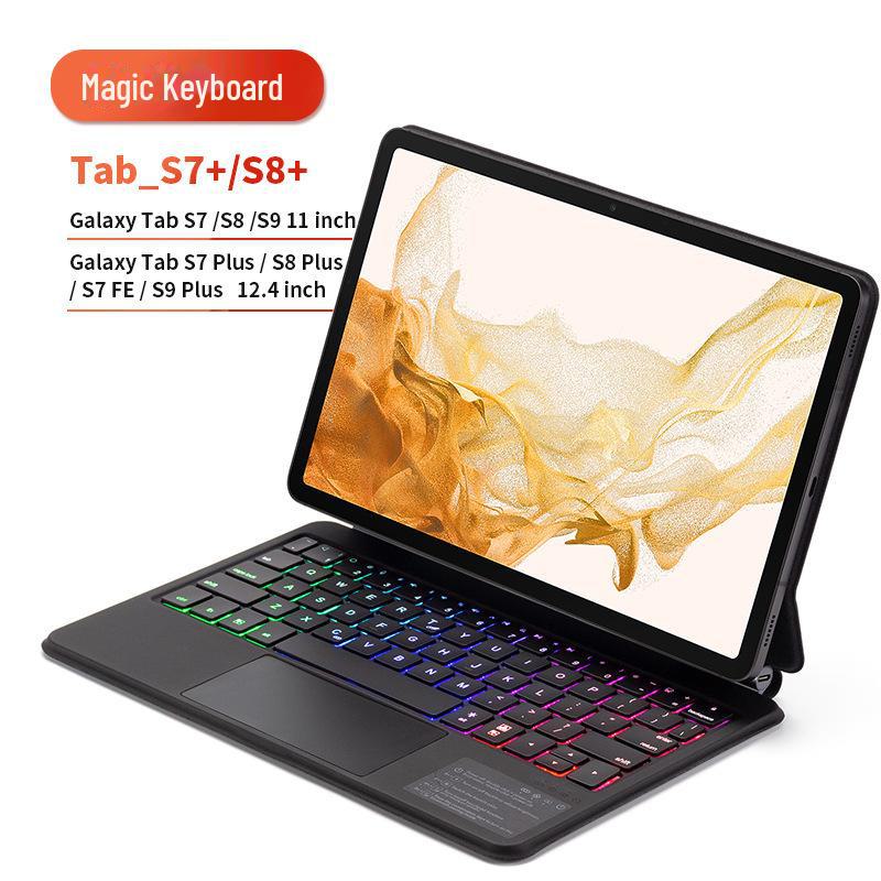 IPad Magic Keyboard A9+ для Samsung Tab S7/S8 11 дюймов, S8 Plus/S7 FE 12.4 дюйма Магнитное крепление