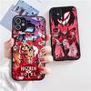 H-Hazbin Hotel Матовый Чехол для Телефона Для iPhone 16 15 14 11 12 13 Mini Pro Max X XR XS ударопрочный