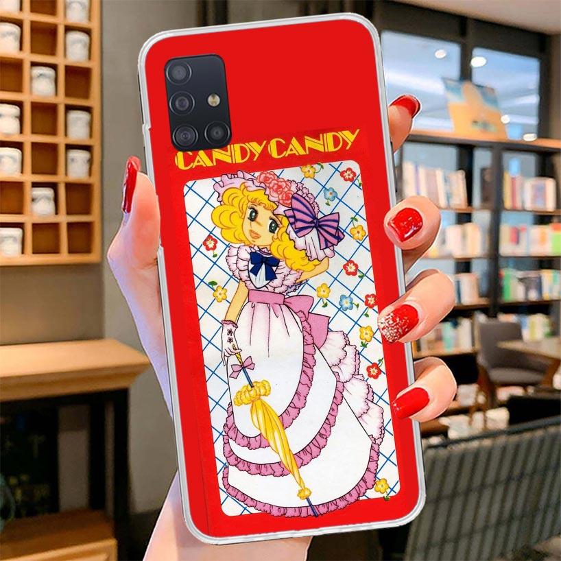 Anime Candy Cover Phone Case For Samsung Galaxy A12 A22 A32 A52 A72 A02S Phone Case Note 20 Ultra 10 S10 Plus A51 A71 A50S A20S