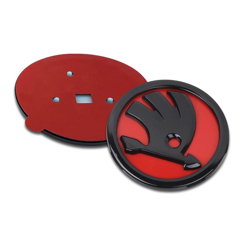 1Pcs Car ABS Logo Auto Front Hood Emblem Rear Trunk Cover Sticker for Skoda Octavia MK2 MK3 MK4 2 A7 Fabia Karoq Kodiaq Superb Rapid Yeti