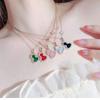 Fashion High End Jewelry 18k Gold Plated Vintage Chains for Women Featuring White Mother Pearl Agate Lucky Gourd Pendant