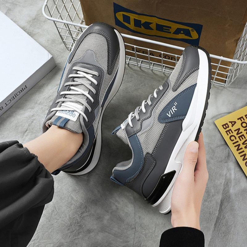 Модные дышащие мужские спортивные кроссовки для бега, дизайнерские новые повседневные кроссовки на платформе со шнуровкой, мужская обувь для ходьбы Zapatos Hombre