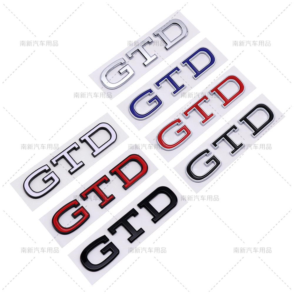 3D ABS Car Rear Trunk Decal GTD Logo Letter Badge Stickers 4 5 6 7 MK4 MK5 MK6 MK7 Emblem Accessories