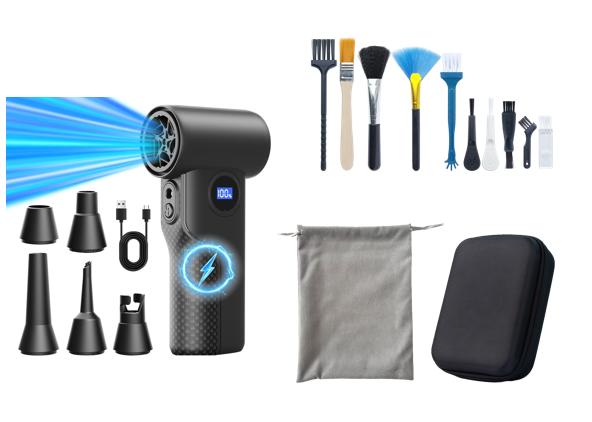 High-Speed Turbo Fan BoostHurricane-Force Vacuum Blower Handheld Cordless Mini Portable Outdoor Use Brushless S8
