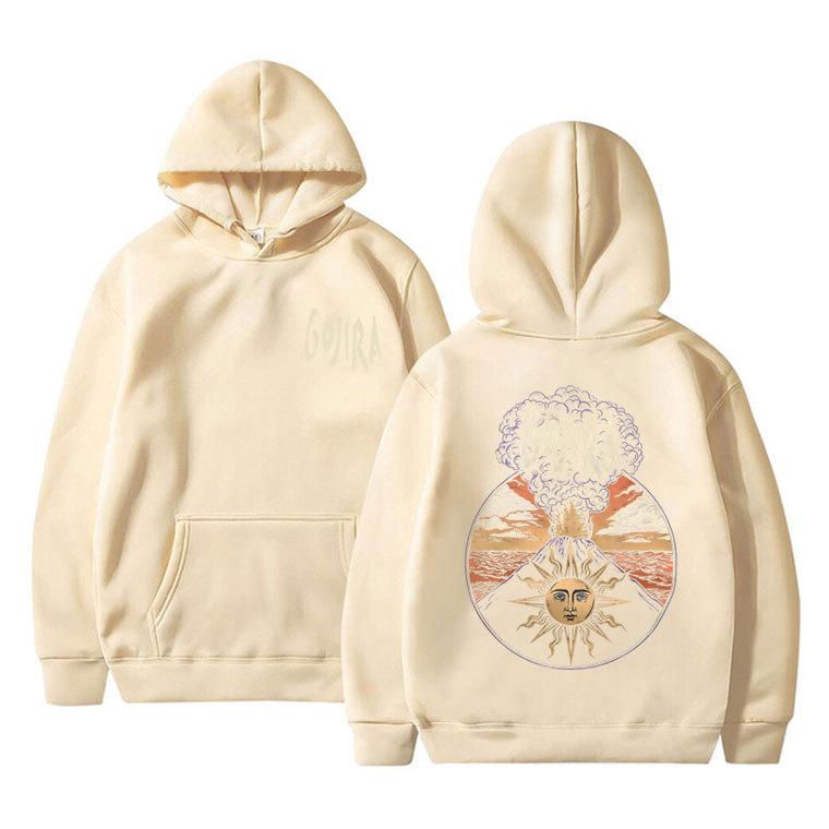 Limited French Metal Band Gojira Magma Music Album Cover Hoodies Men New Regular Fit Hooded Casual Streetwear Clothing Pullover