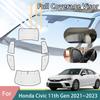 Для Honda Civic 11-го поколения FE Седан - Полное покрытие окон автомобиля Солнцезащитные козырьки от солнца Защита от УФ-излучения Накладки на лобовое стекло Аксессуары