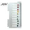 Student Stationery Supplies Index Sticker Tabs with Built-in Scale Ruler, Morandi Color Transparent Page Markers PET Markers, Compact Writable