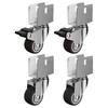 4Pcs 1.25inch Universals Swivels Casters Trolley Wheel Heavy Duty Furniture Wheel Castor for Furniture Workbenches