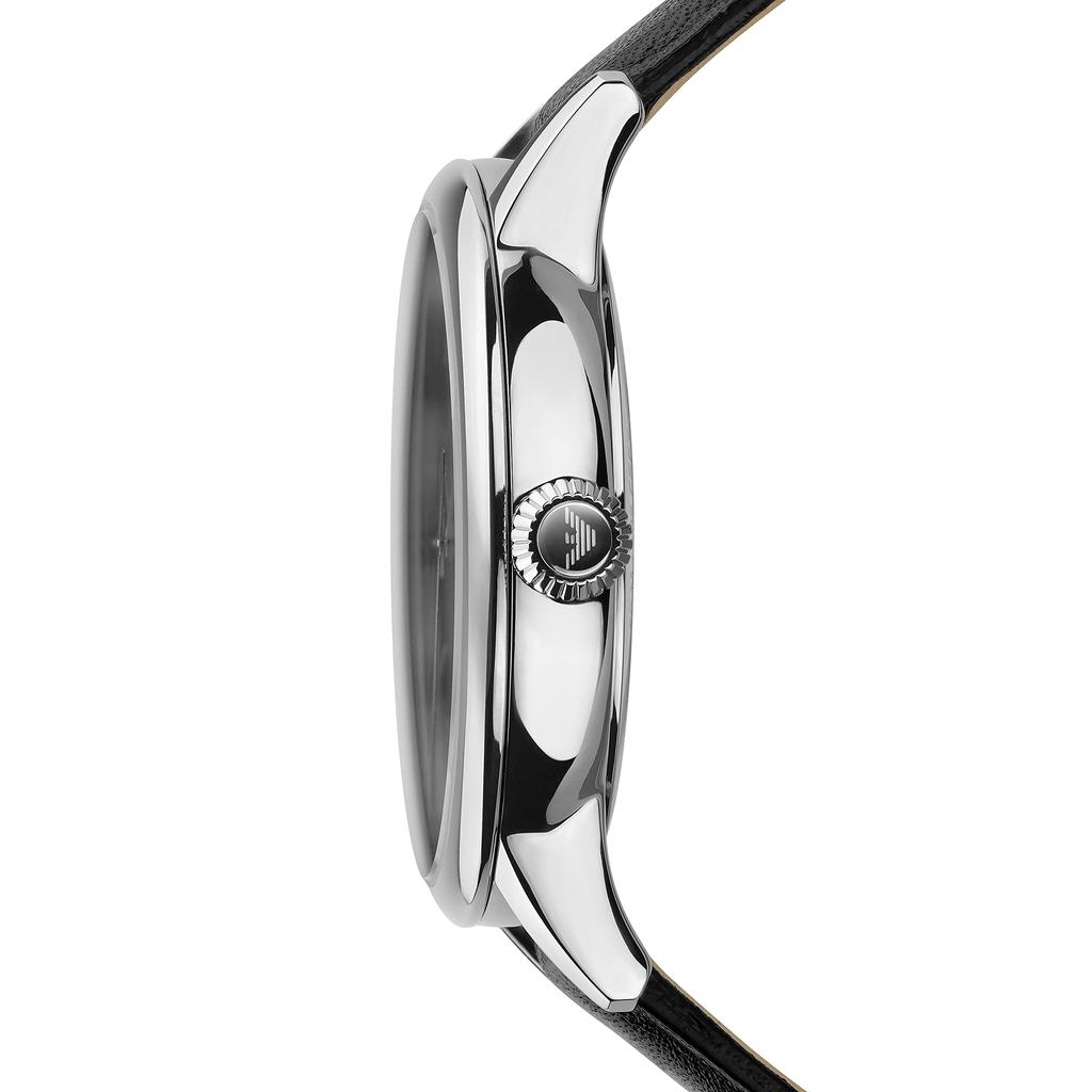 Emporio Armani Swiss Made Автоматические Черная кожа