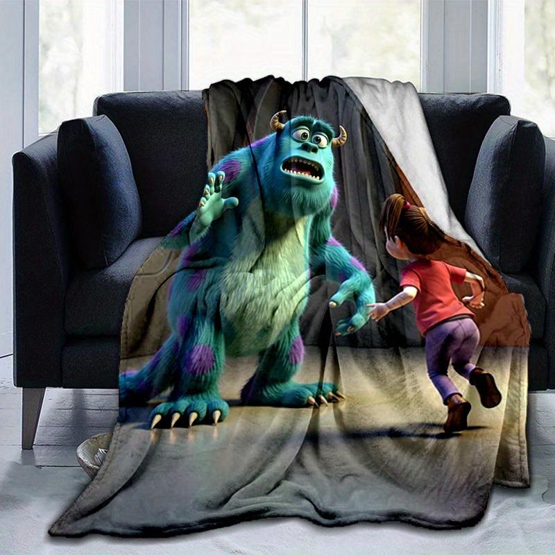 1pc, Soft and Cozy Monster Inc. Inspired Blanket, Perfect for All Seasons, Blanket Cozy for Bedroom, Living Room, Travel, Camping, Car Blankets, Beach