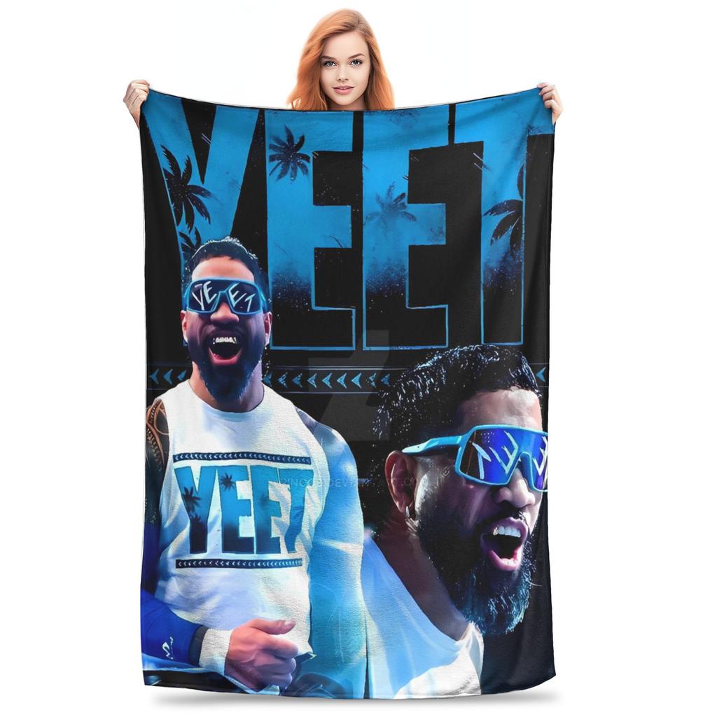 JEY YEET USO Борьба Теплое одеяло Детское плюшевое покрывало Смешное для дивана кресла Фланелевая простыня Покрывало для дивана-кровати