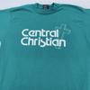 Винтажная футболка Central Christian Мужская M/L Fruit of the Loom 90-е Религиозная футболка