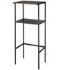 Jitsugyo Trash Top Rack Black W55XD45XH130cm Tower Kitchen Rack 2860 Approx.