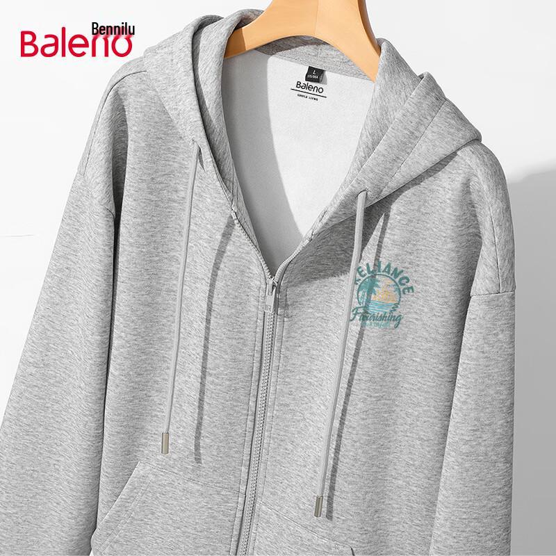 Baleno Men's Hooded Zip-Up Sweatshirt Jacket