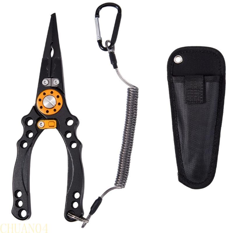 A1A2 Portable Small Fishing Pliers Scissors Cutting Fish Line Tongs Aluminum Alloy Hook Remover Fish Line Cutter Easy to Use