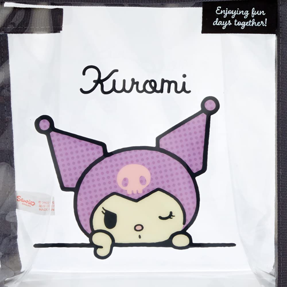 Sanrio Kuromi Clear Pouch with Drawstring 340006 (Simple Design)