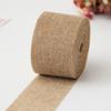 Home Decor Wedding Decoration Bag Wrapping Braided Burlap Ribbon Jute Burlap Ribbon Gift Packing