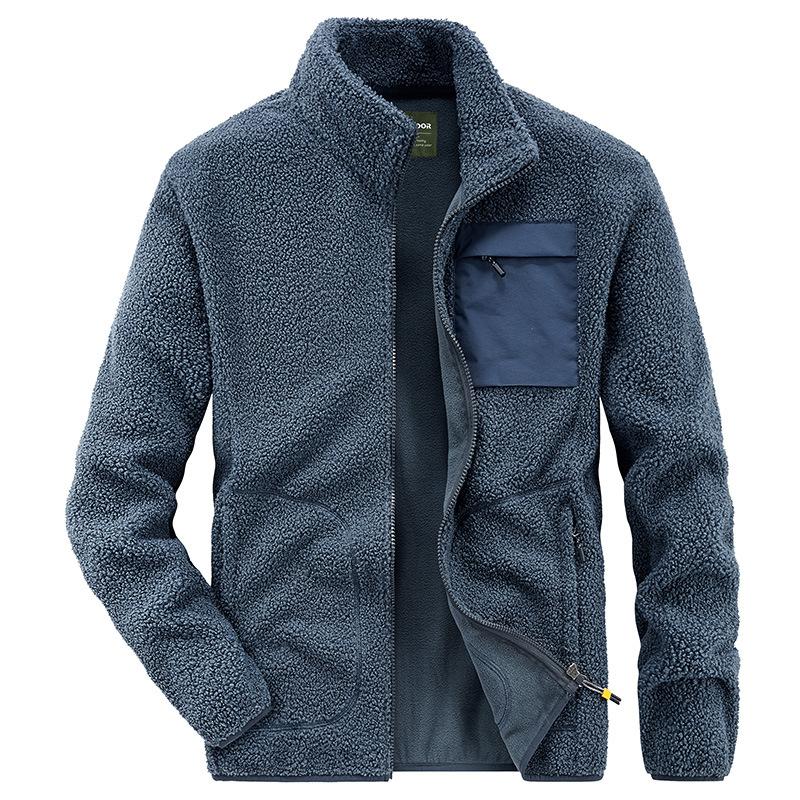 Autumn and Winter Fleece Jacket Outdoor Fleece Top Jacket Men's Cardigan Thickened Coat