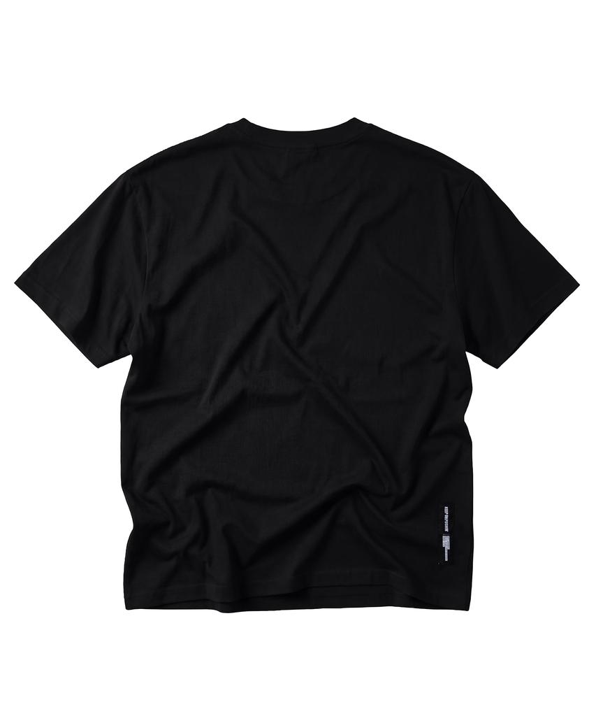 QT8 GARMENTS Lb Совершенно новая стираная футболка (черный)