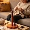 Wearable Yarn Rack Wooden Wrist Holder, Portable Smooth Rotation Dispenser, Crafting Accessories for Hands Free Knitting And Crocheting Wool Feeder