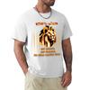 100 Lion at work at home in the coffee line TShirt Large Size Short Sleeve TShirt