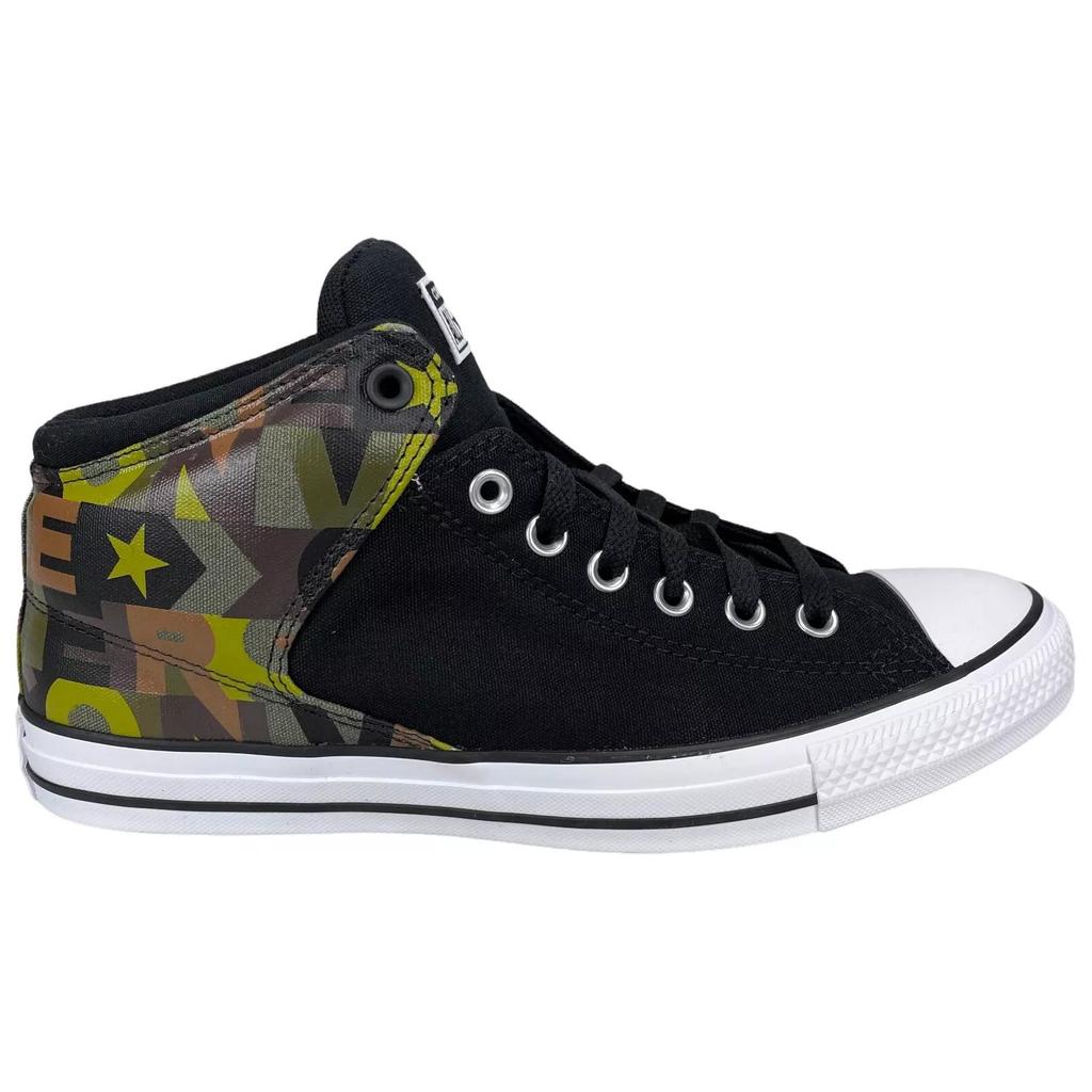 Converse Chuck Taylor All Star Уличная мода Высокие парусиновые кеды Унисекс Кроссовки Черные 168724F