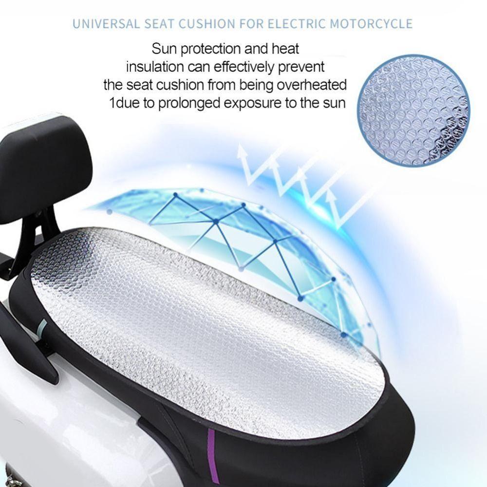 Waterproof Electric Bicycle Cushion Aluminum Foil Sunscreen Scooter Pad  for Summer