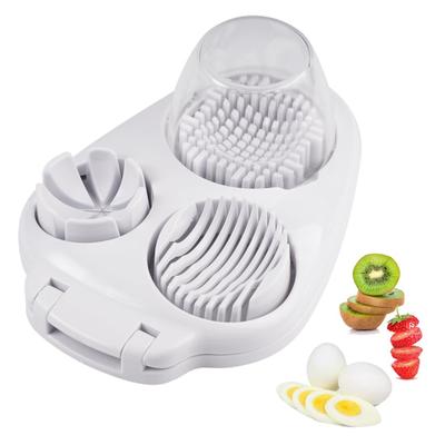 1/2 шт. Инструмент для нарезки яиц Быстрая очистка Режим тройной нарезки Горизонтальная/вертикальная овощерезка Идеальный прибор для нарезки вареных яиц