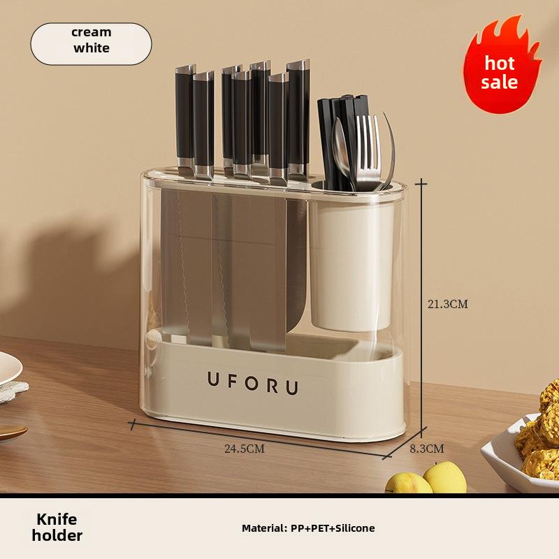Новая многофункциональная кухонная стойка для хранения: Держатель для ножей, корзина для палочек для еды и органайзер для приправ