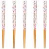 Happy Set of Made In PID4937 J-kitchens Chopsticks, 5, Material Wood, Chopsticks, Japan,