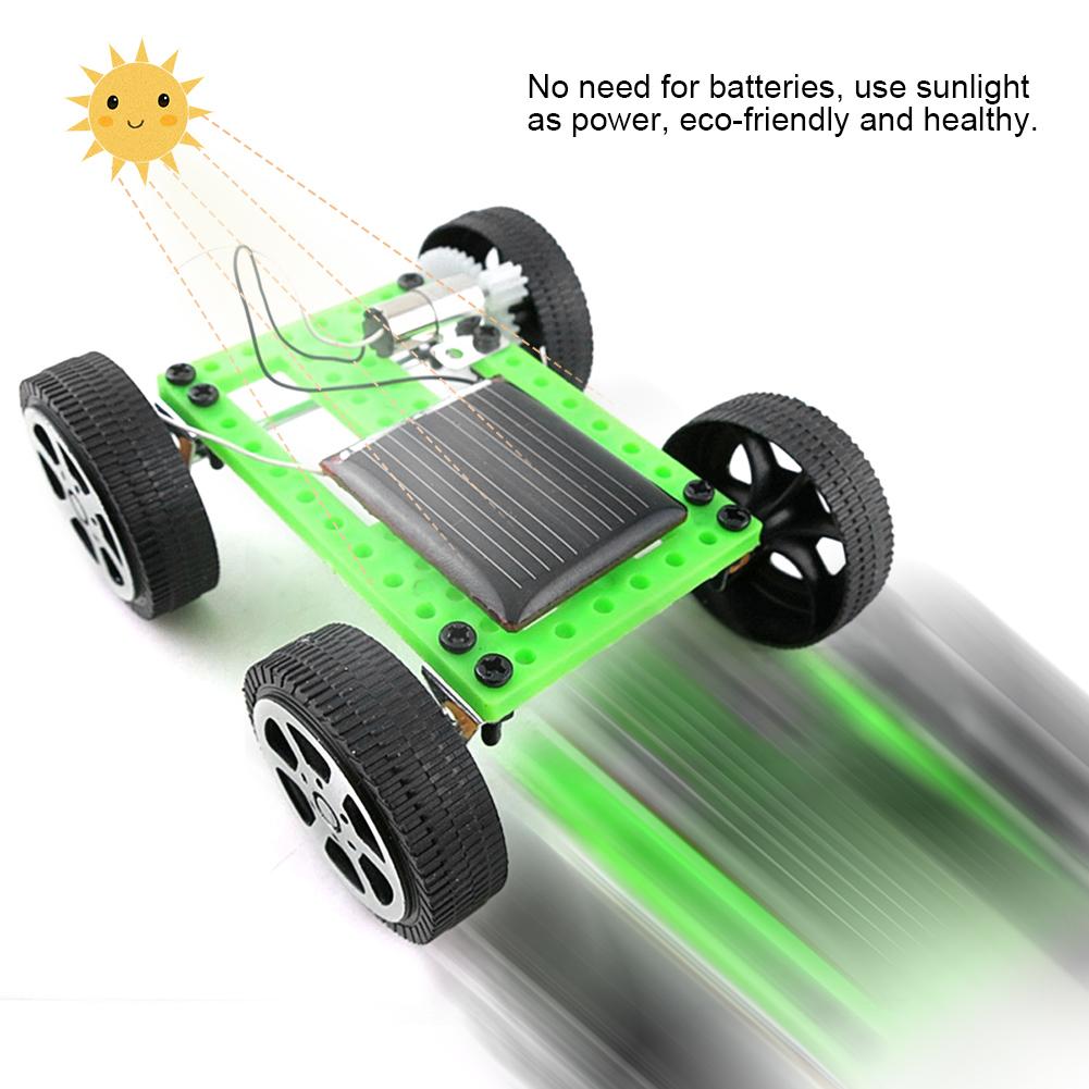 Children Mini Sun Power Solar Car Model Kids DIY Scientific Assembly Toy Educational Toy