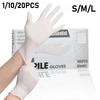 Disposable White Nitrile Gloves Household Cleaning Gloves Kitchen Cooking Tattoo Pet Tools Waterproof Latex Free