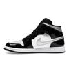 Air Jordan 1 Mid SE Black White Metallic Silver Men Sneakers Metallic-Gold HV0789-010
