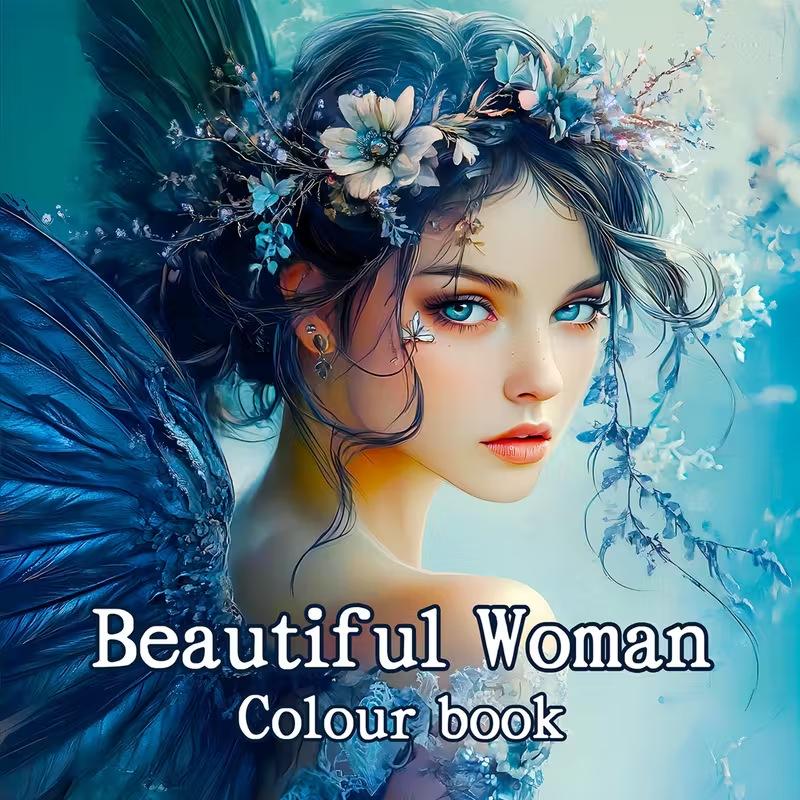 Женский блокнот для раскрашивания и рисования: Бумага для кальки и рисования, расписанная вручную
