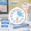 Silent Operation Countdown Alarm Clock Portable Kitchen Timer Student Timer Visual Timer  Kids