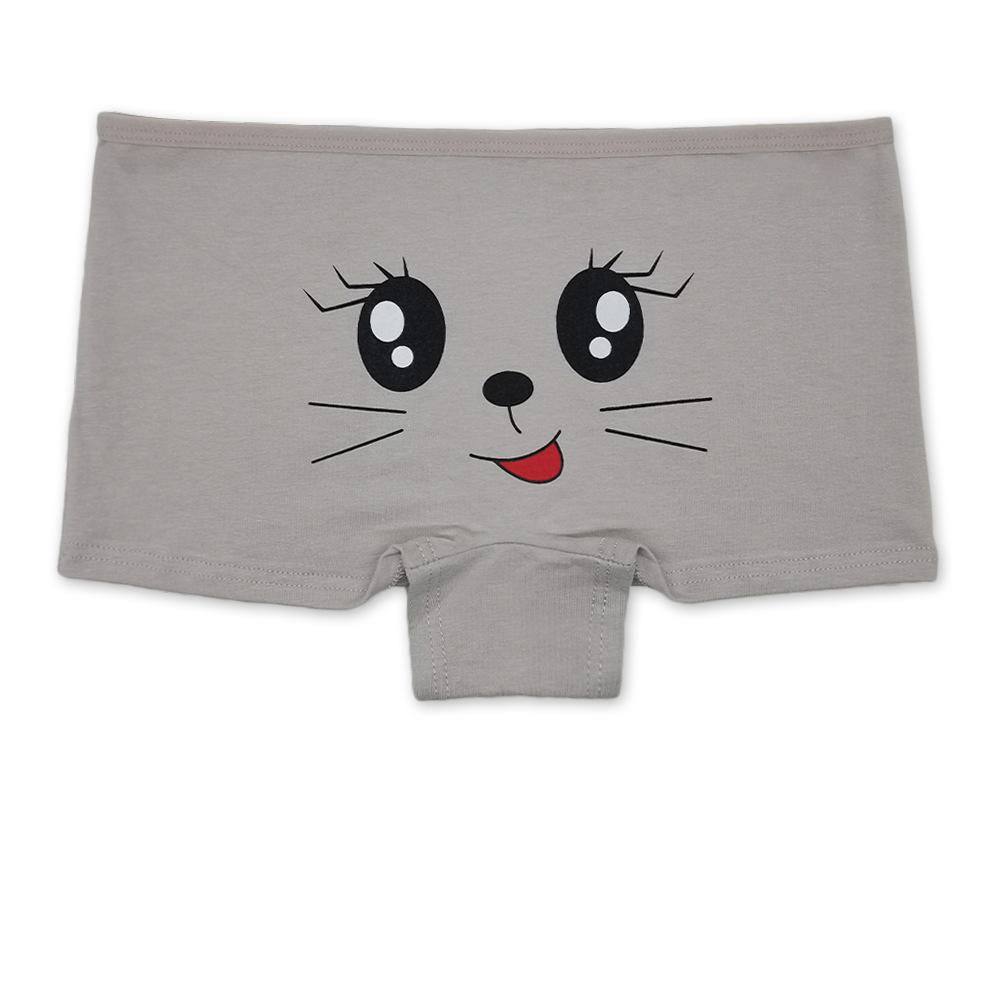 Женские хлопковые трусики-боксеры, женское нижнее белье с принтом и низкой талией, женские трусики-боксеры, 6 шт.