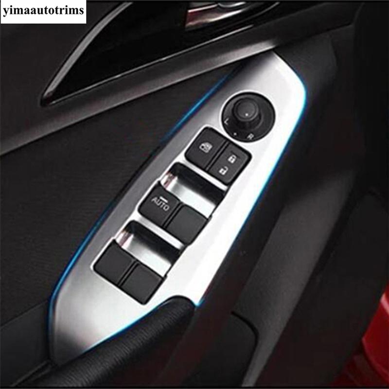 Window Lift Handle Bowl Dashboard Air AC Vent Gear Shift Cover Trim ABS Carbon Fiber / Matte Accessories For Mazda 3 2017 2018