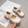 Студенческие туфли для девочек детские туфли принцессы из маленькой кожи 2025 весна и осень детские Мэри Джейн на мягкой подошве одинарные туфли противоскользящие и не впитывающие запах
