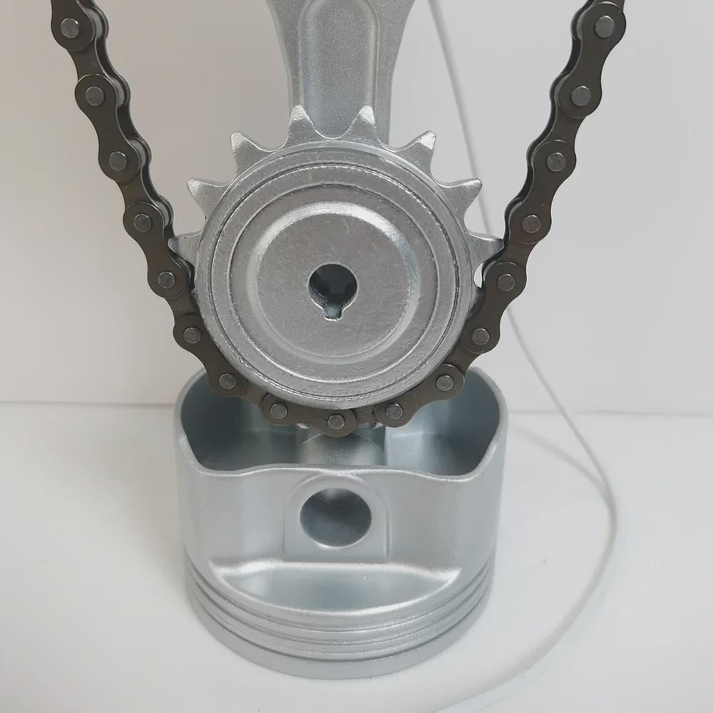 Креативные настольные часы с вращающимися шестернями и USB