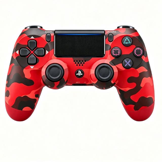 Беспроводной контроллер для PS4, Игровой геймпад с двумя джойстиками, Вибрационная отдача, Эргономичная рукоятка и отзывчивые кнопки