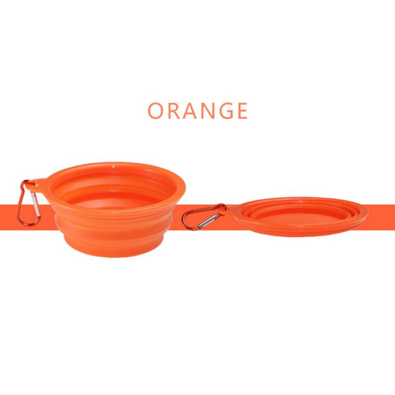 Кормушка для собак, аксессуары для домашних животных, дорожная миска для собак, портативный наряд для домашних животных, складная миска для собак, популярный силиконовый маленький аксессуар для украшений для собак из натуральной шерсти