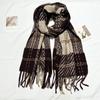 Autumn and Winter Temperament Korean Plaid Scarf Live Broadcast Shawl Thickened Warm Versatile Scarf for Men