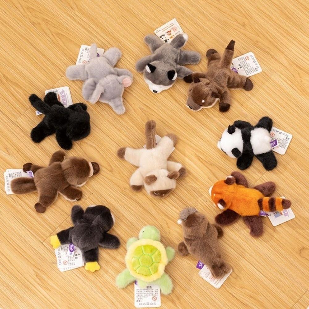 Soft Material Animal Plush Toy Cute Design Desktop Plush Toy Magnetic Plush Dolls Kid Gift