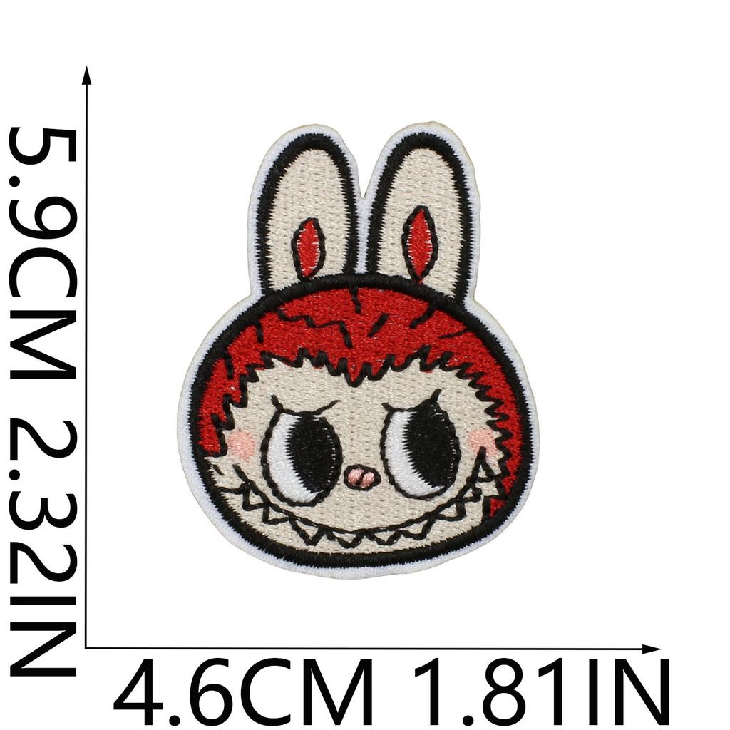 Animated Characters Cute Big Head Embroidery Cloth Sticker Bag Decoration Forest Elf Patch Sticker Heat Transfer Computer Embroidery