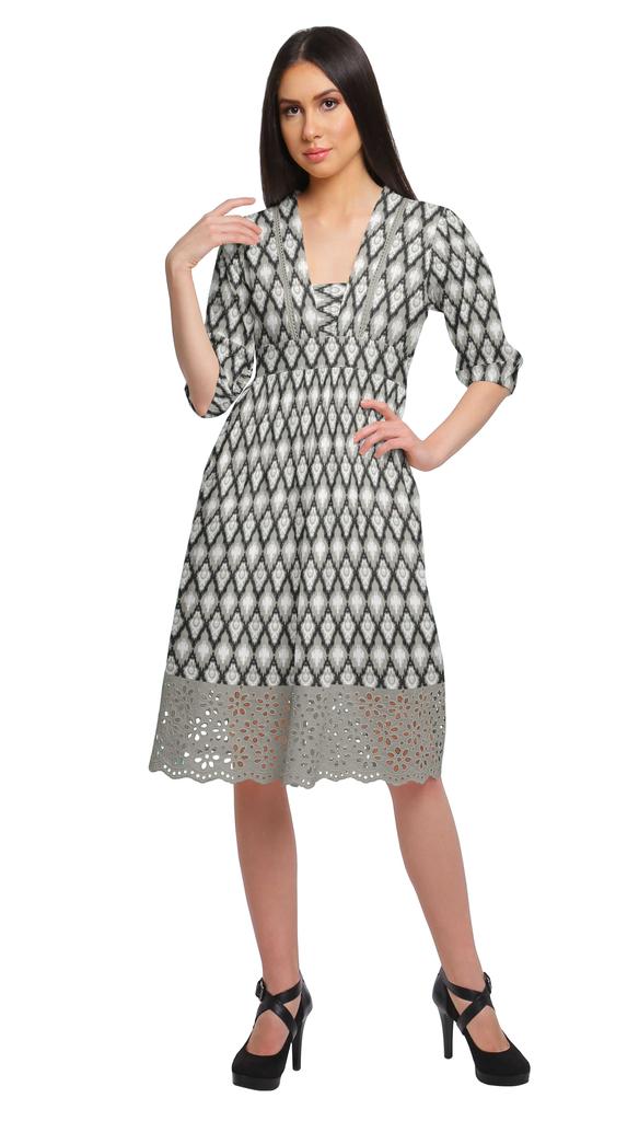 Moomaya Платье с коротким рукавом для женщин, вечернее платье из хлопка с принтом, повседневное