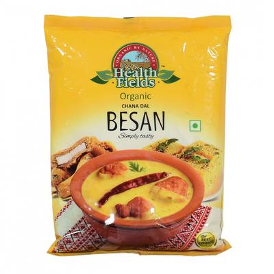 Гороховая мука Чана Дал (Бесан) (500 г), Chana Dal Besan,  Health Fields