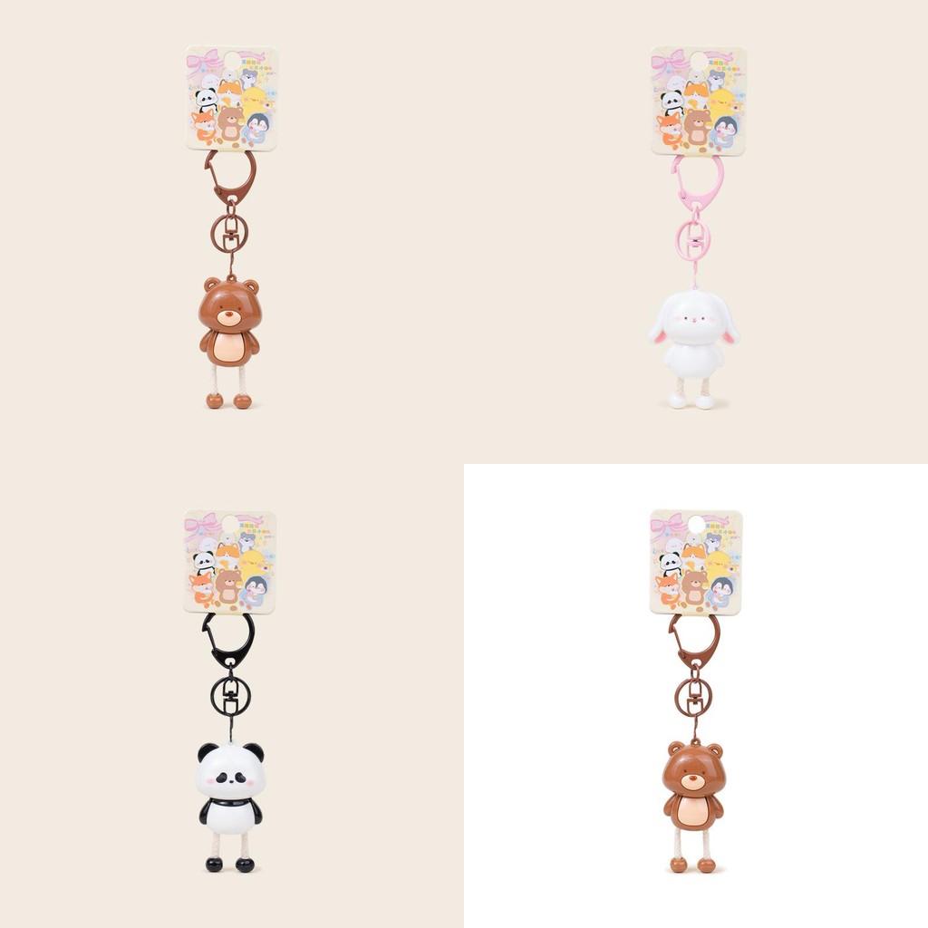Брелок Животное Кошка Лягушка Панда Собака Медведь Животное для Милого Подарка и Декора